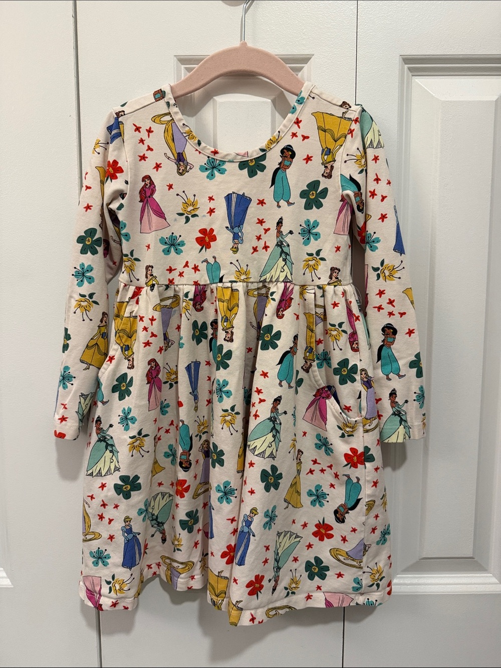 Hanna Andersson Disney Princess long sleeve dress size 4